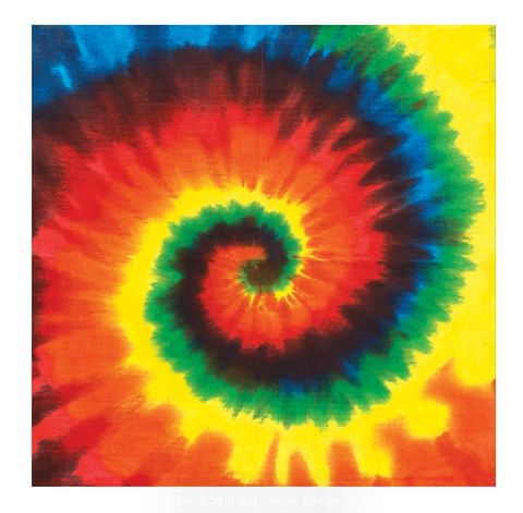 Rainbow Burst TieDie Bandana