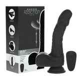 Naked Addiction Noir Rotating, Thrusting, and Vibrating Dildo