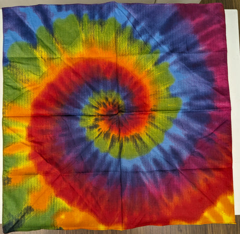 Rainbow Burst Tie Dye Bandana