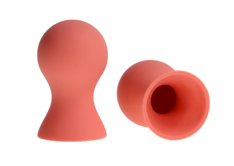 Peach Silicone Nipple Suckers