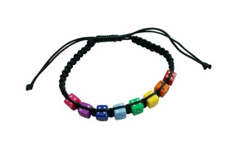 Rainbow Dice Bracelet