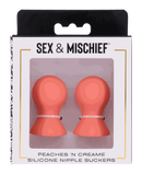 Peach Silicone Nipple Suckers