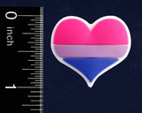 Silicone Heart Pride Pins