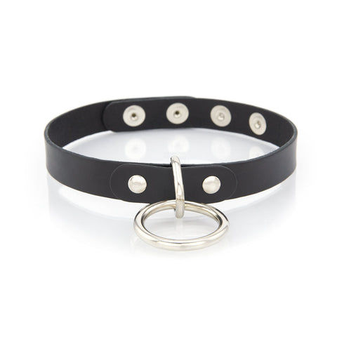 Standard Leather Collar with Large O-Ring