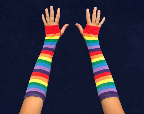 Rainbow Arm Warmers
