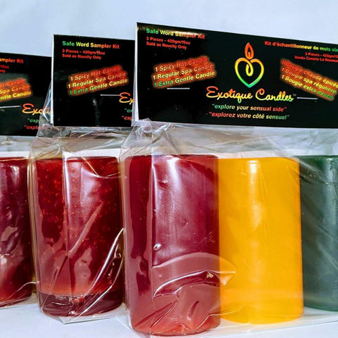 Wax Play Candles - Safeword 3 pack