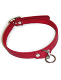 Leather Choker With O-Ring